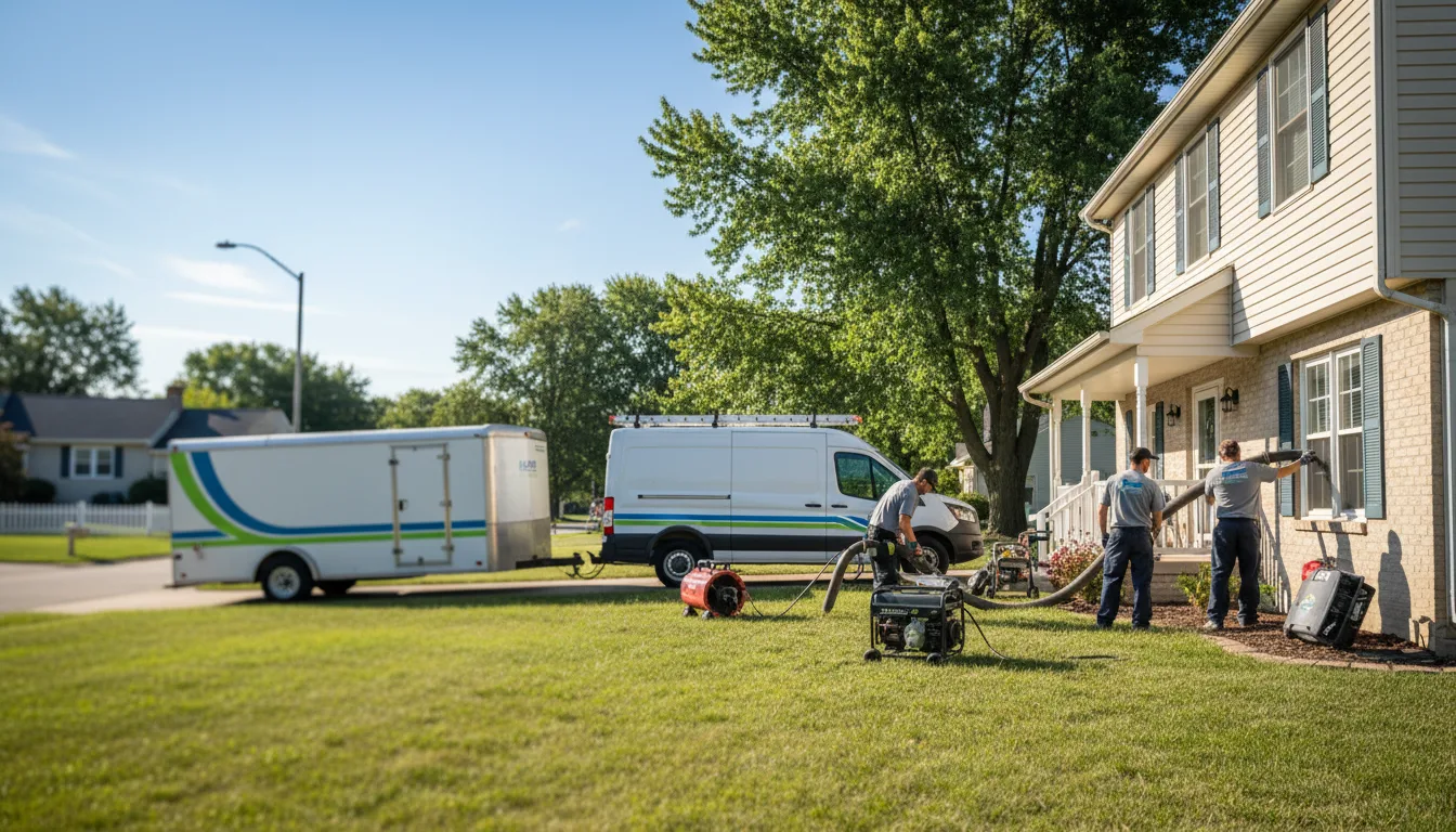 Flooded Basement Restoration And Cleanup With Repair in Syracuse, IN near me